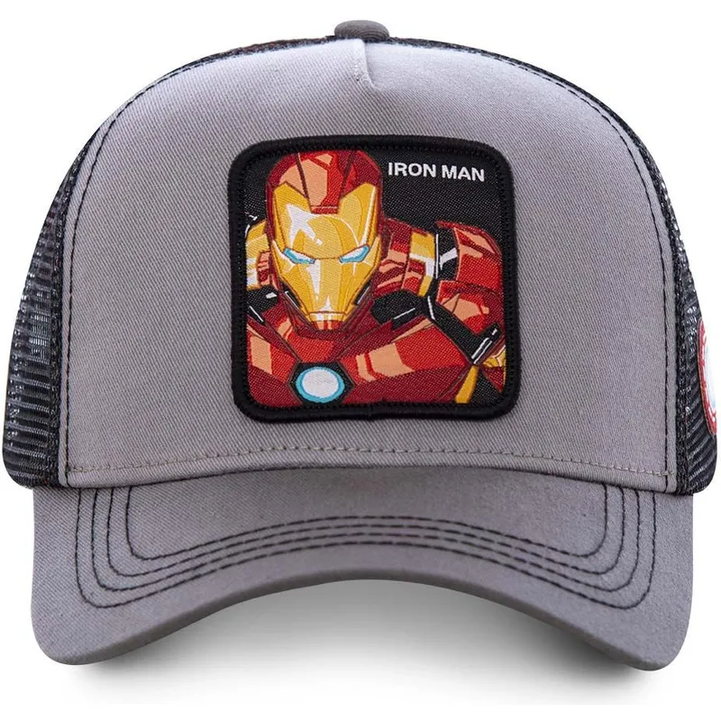 cappelli-curva-grigio-snapback-iron-man-marvel-comics-di-capslab