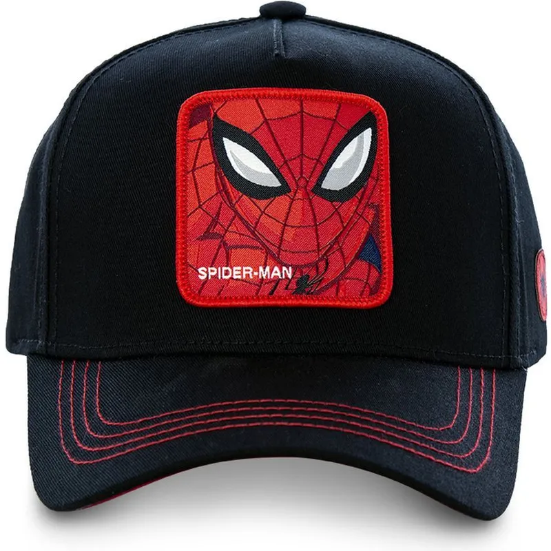 cappelli-curva-nero-snapback-spider-man-marvel-comics-di-capslab