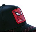 cappellino-visiera-curva-nero-snapback-spider-man-spi3-marvel-comics-di-capslab
