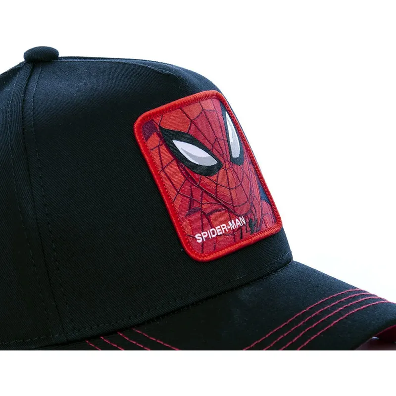 cappelli-curva-nero-snapback-spider-man-marvel-comics-di-capslab