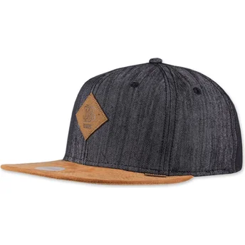 Cappello piatto nero snapback Linen 2015 di Djinns
