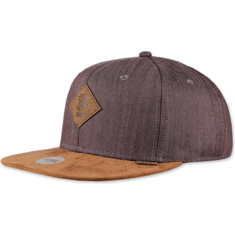 cappelli-piatta-marrone-snapback-di-djinns