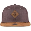 cappelli-piatta-marrone-snapback-di-djinns