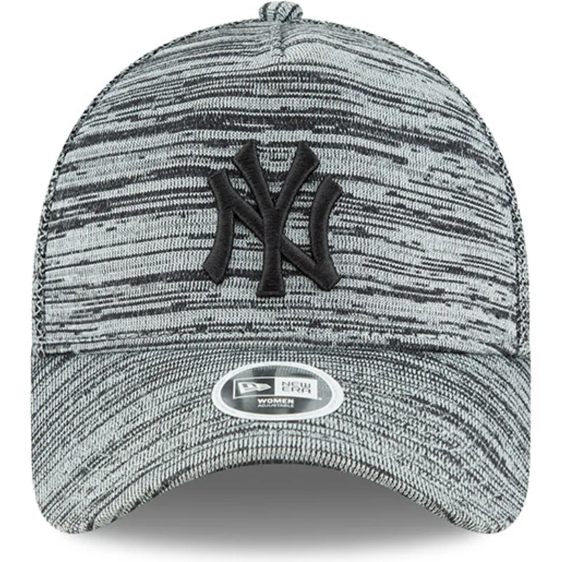 cappelli-curva-grigio-snapback-ajustable-negro-9forty-engineered-fit-dei-new-york-yankees-mlb-di-new-era