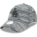 cappellino-curvo-grigio-regolabile-con-logo-nero-9forty-engineered-fit-dei-los-angeles-dodgers-mlb-di-new-era