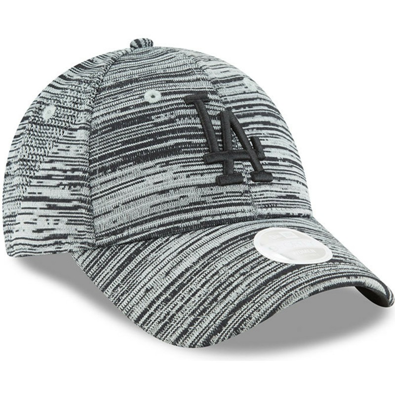 cappellino-visiera-curva-grigio-regolabile-con-logo-nero-9forty-engineered-fit-di-los-angeles-dodgers-mlb-di-new-era