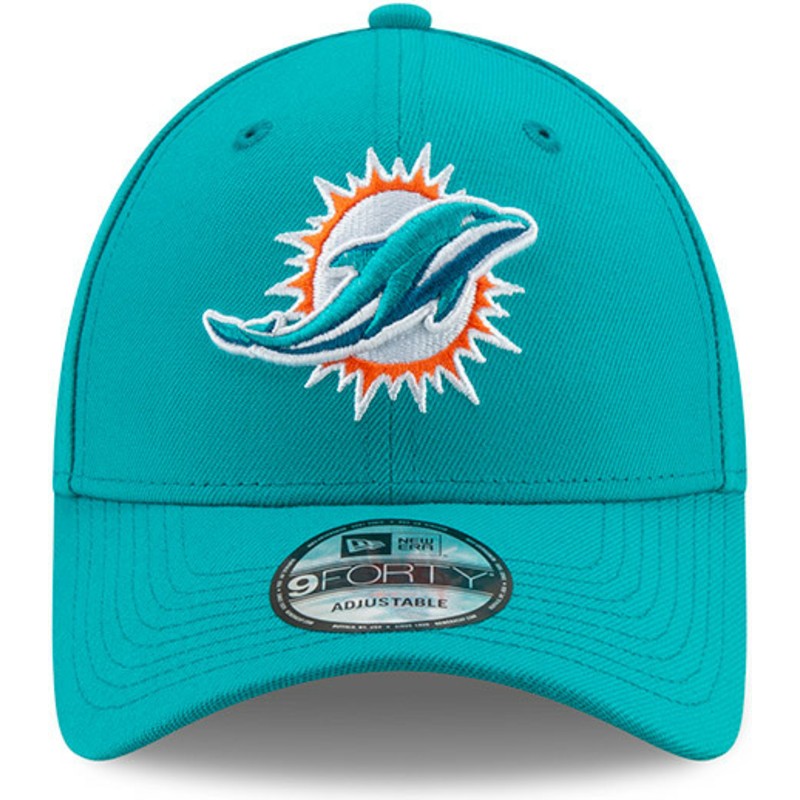 cappellino-visiera-curva-blu-regolabile-9forty-the-league-di-miami-dolphins-nfl-di-new-era
