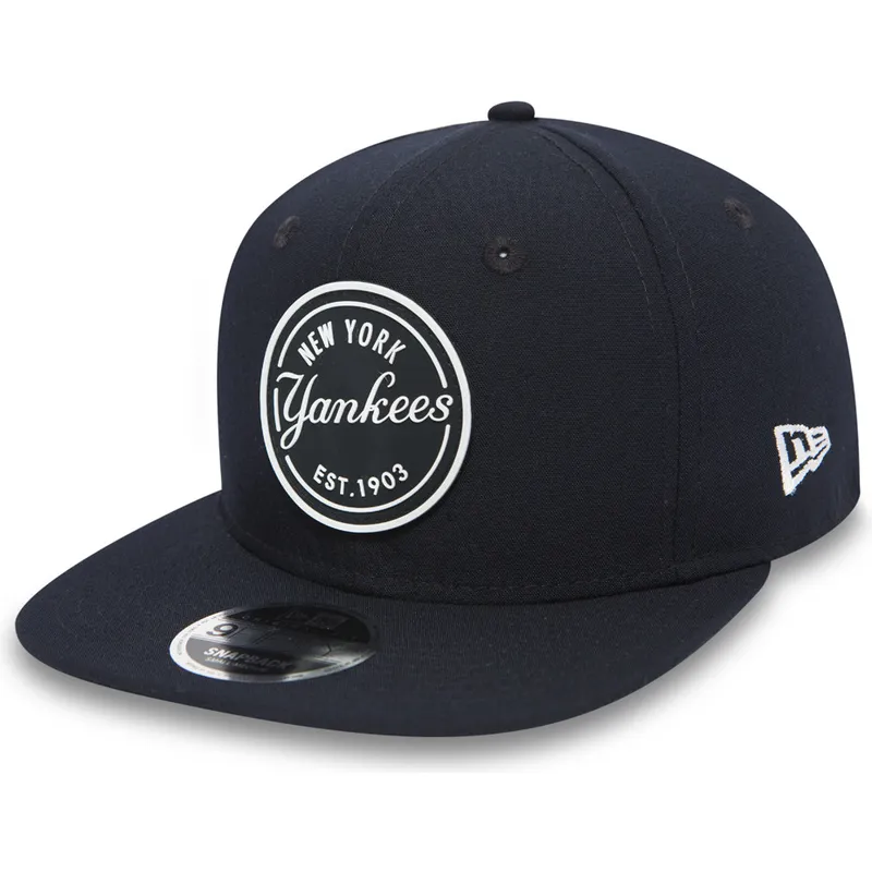 cappelli-piatta-nero-snapback-9fifty-rubber-emblem-dei-new-york-yankees-mlb-di-new-era cappelli-piatta-nero-snapback-9fifty-rubber-emblem-dei-new-york-yankees-mlb-di-new-era