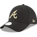 cappellino-curvo-nero-regolabile-9forty-sport-degli-atlanta-braves-mlb-di-new-era