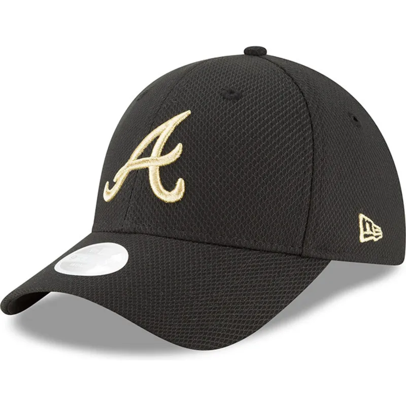 cappelli-curva-nero-cinghia-regolabile-9forty-sport-dei-atlanta-braves-mlb-di-new-era