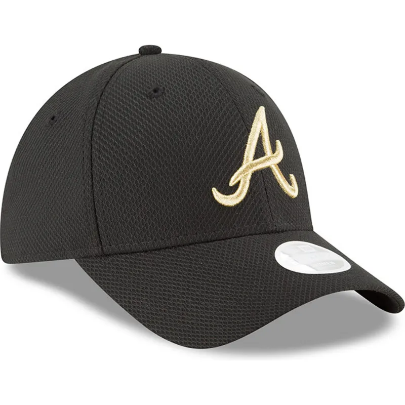 cappelli-curva-nero-cinghia-regolabile-9forty-sport-dei-atlanta-braves-mlb-di-new-era