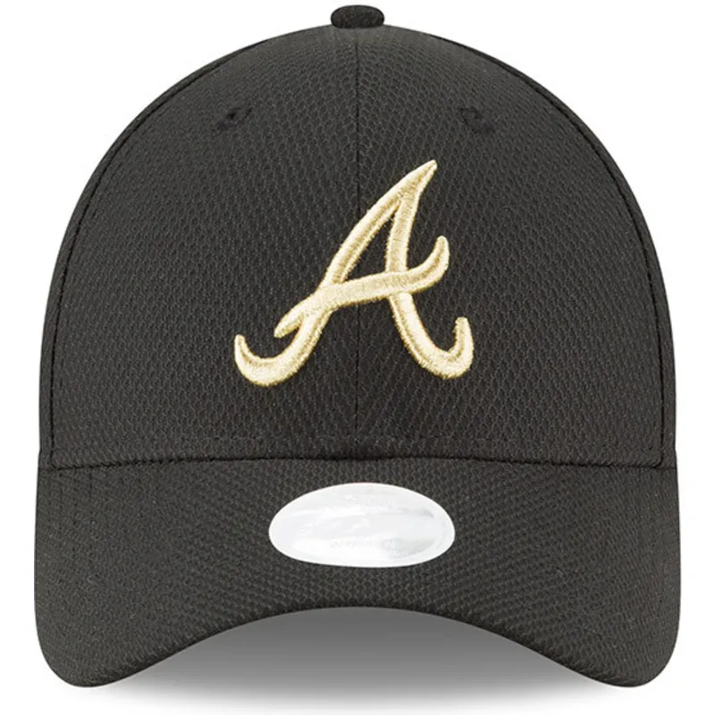 cappelli-curva-nero-cinghia-regolabile-9forty-sport-dei-atlanta-braves-mlb-di-new-era