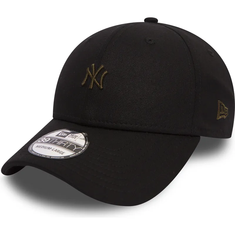 cappellino-curvo-nero-regolabile-con-logo-marrone-39thirty-mini-logo-dei-new-york-yankees-mlb-di-new-era