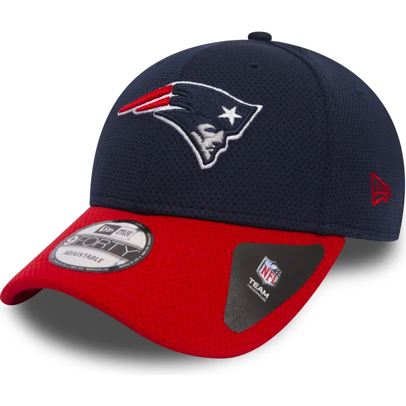 cappelli-curva-blu-marino-cinghia-regolabile-9forty-team-mesh-dei-new-england-patriots-nfl-di-new-era