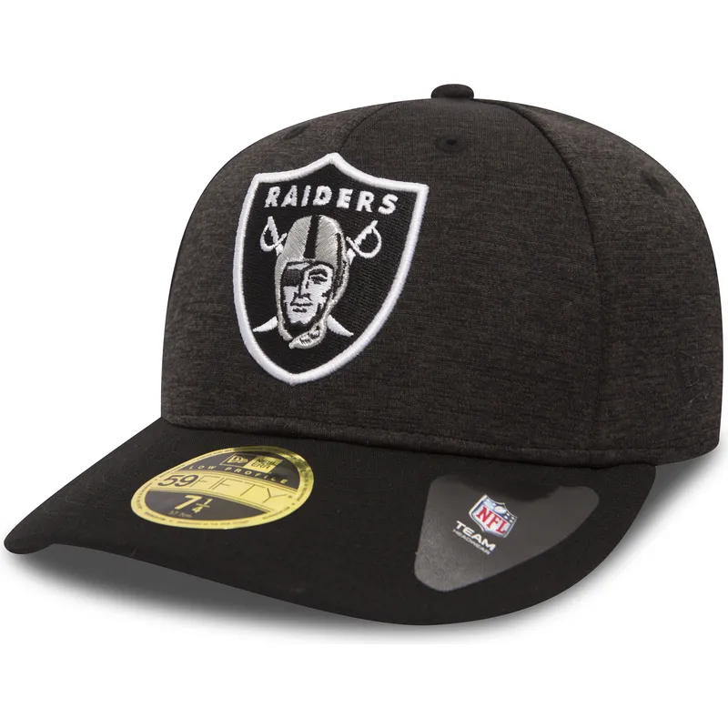 cappellino-piatto-pietra-chiuso-con-visiera-nera-59fifty-low-profile-shadow-tech-dei-las-vegas-raiders-nfl-di-new-era