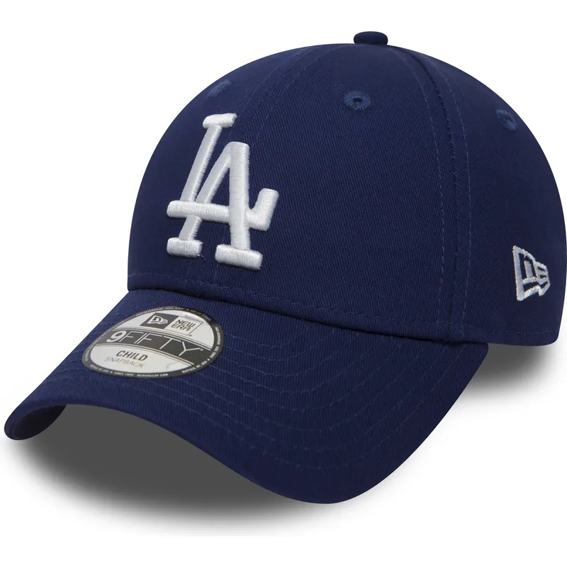 cappellino-curvo-blu-regolabile-per-bambino-9forty-essential-los-angeles-dodgers-mlb-di-new-era