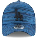 cappelli-curva-blu-snapback-ajustable-negro-9forty-a-frame-engineered-fit-dei-los-angeles-dodgers-mlb-di-new-era