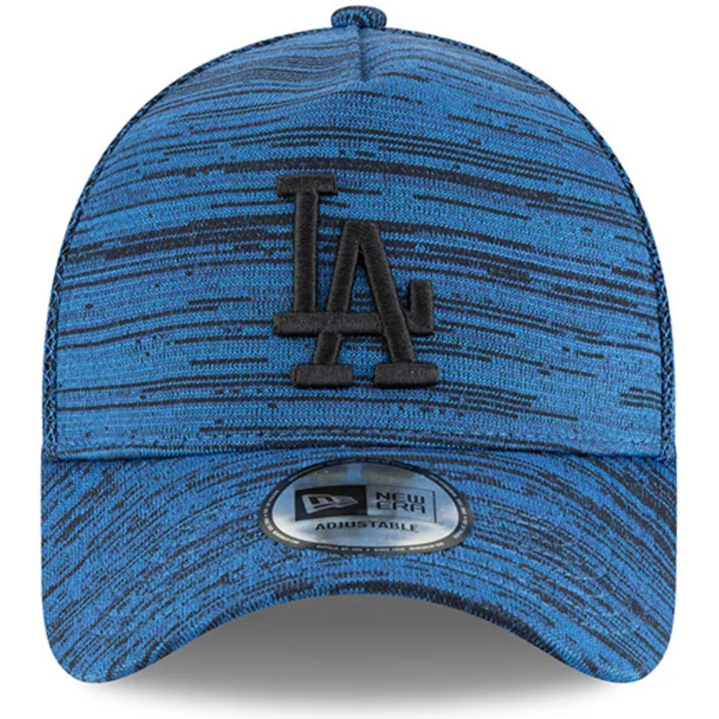 cappelli-curva-blu-snapback-ajustable-negro-9forty-a-frame-engineered-fit-dei-los-angeles-dodgers-mlb-di-new-era
