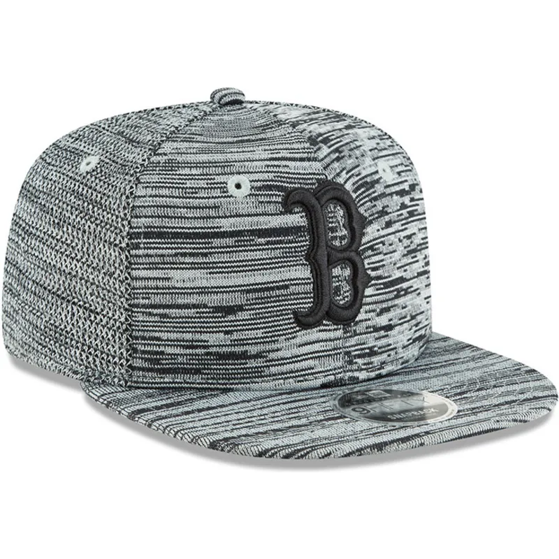 cappelli-piatta-grigio-snapback-negro-9fifty-engineered-fit-dei-boston-red-sox-mlb-di-new-era