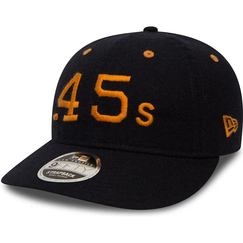 cappelli-piatta-nero-cinghia-regolabile-9fifty-low-profile-flannel-dei-houston-colts-mlb-di-new-era