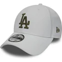 cappelli-curva-bianco-cinghia-regolabile-9forty-diamond-era-dei-los-angeles-dodgers-mlb-di-new-era