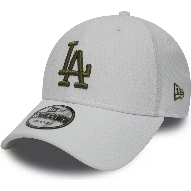 cappellino-visiera-curva-bianco-regolabile-con-logo-verde-9forty-diamond-era-di-los-angeles-dodgers-mlb-di-new-era