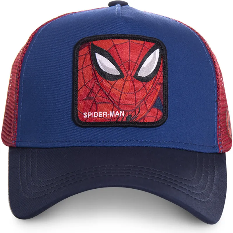 cappelli-curva-blu-snapback-spider-man-marvel-comics-di-capslab cappelli-curva-blu-snapback-spider-man-marvel-comics-di-capslab