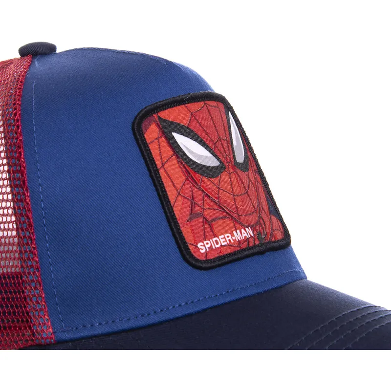 cappelli-curva-blu-snapback-spider-man-marvel-comics-di-capslab cappelli-curva-blu-snapback-spider-man-marvel-comics-di-capslab