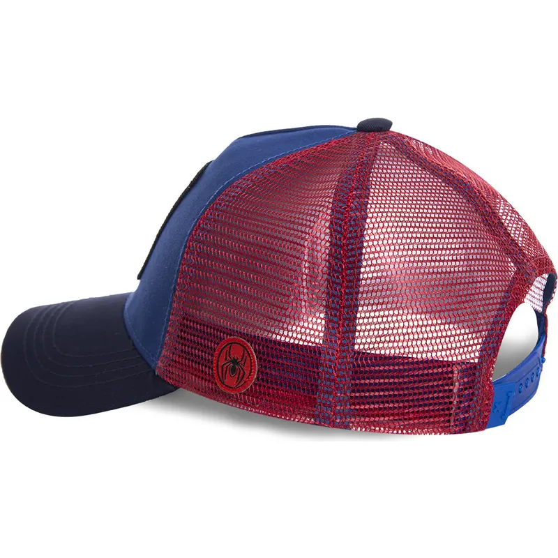 cappelli-curva-blu-snapback-spider-man-marvel-comics-di-capslab cappelli-curva-blu-snapback-spider-man-marvel-comics-di-capslab