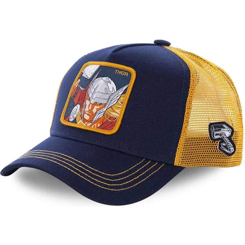 cappelli-curva-blu-marino-snapback-thor-marvel-comics-di-capslab