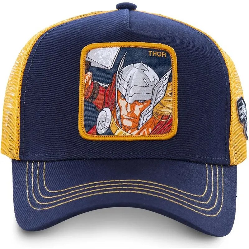 cappelli-curva-blu-marino-snapback-thor-marvel-comics-di-capslab