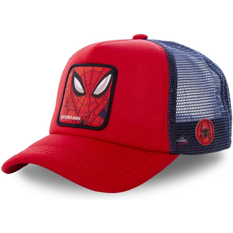cappelli-curva-rosso-snapback-spider-man-marvel-comics-di-capslab