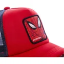 cappelli-curva-rosso-snapback-spider-man-marvel-comics-di-capslab