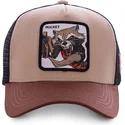 cappelli-curva-marrone-snapback-rocket-raccoon-marvel-comics-di-capslab