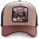 cappellino-trucker-marrone-rocket-raccoon-roc1-marvel-comics-di-capslab