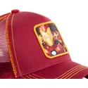 cappelli-curva-rosso-snapback-iron-man-marvel-comics-di-capslab