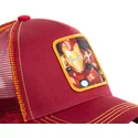 cappellino-trucker-rosso-e-giallo-iron-man-iro1-marvel-comics-di-capslab
