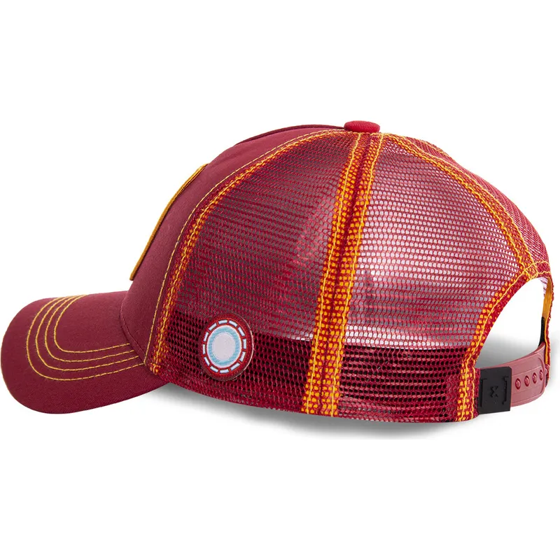 cappelli-curva-rosso-snapback-iron-man-marvel-comics-di-capslab cappelli-curva-rosso-snapback-iron-man-marvel-comics-di-capslab