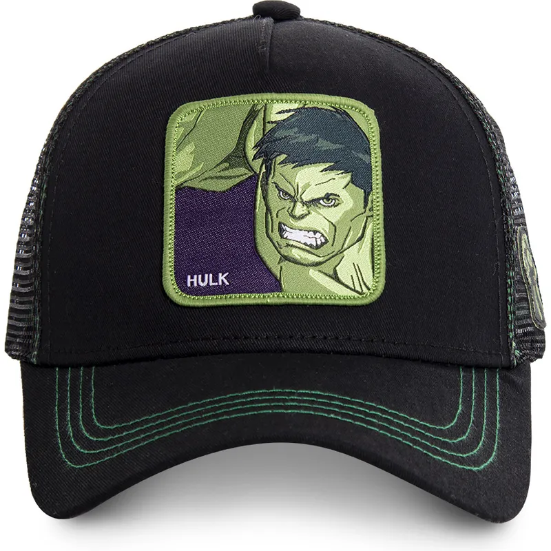 cappelli-curva-nero-snapback-hulk-marvel-comics-di-capslab cappelli-curva-nero-snapback-hulk-marvel-comics-di-capslab