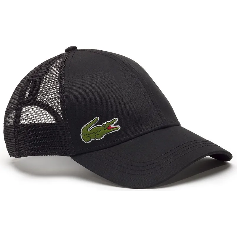 cappelli-curva-nero-cinghia-regolabile-di-lacoste