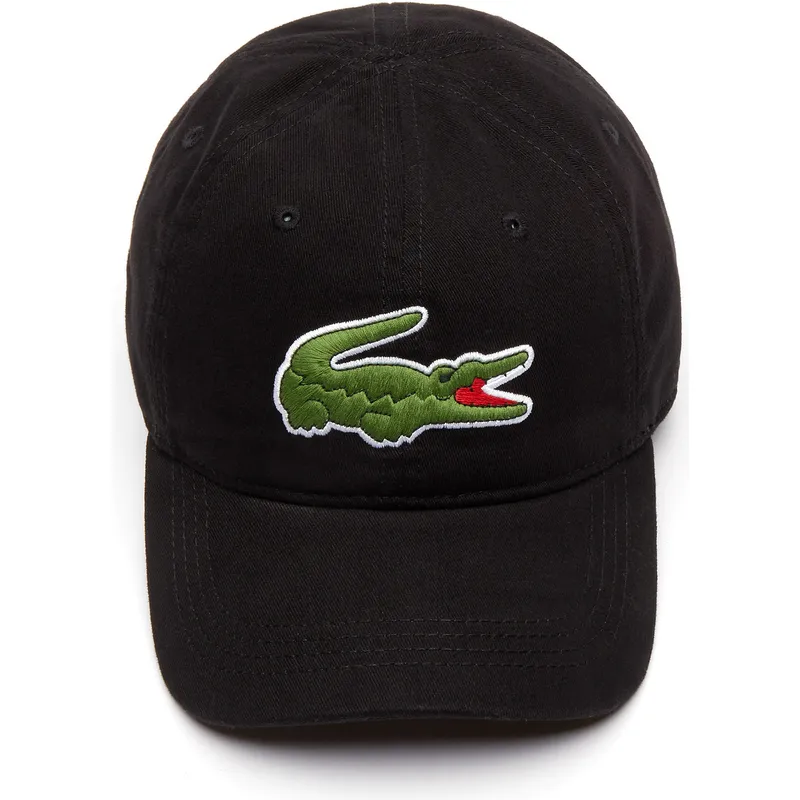 cappelli-curva-nero-cinghia-regolabile-di-lacoste