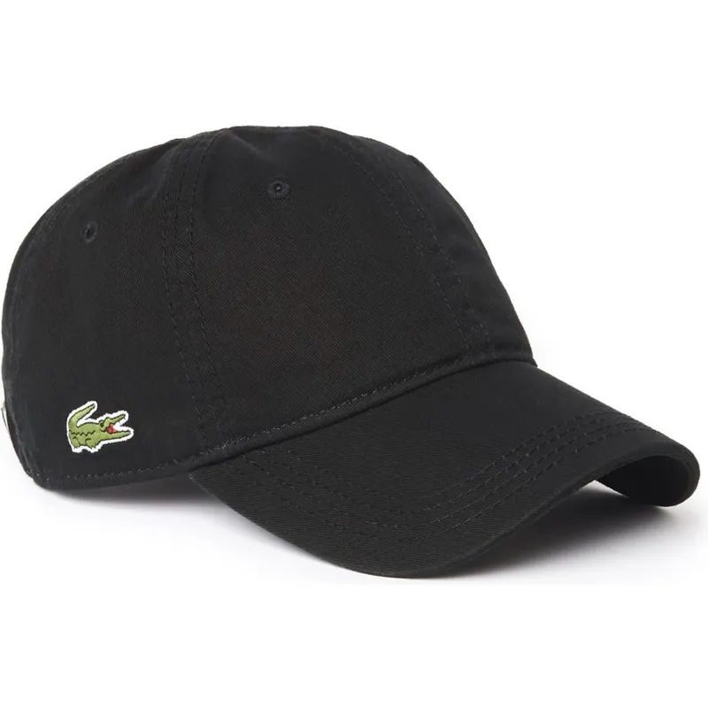 cappelli-curva-nero-cinghia-regolabile-di-lacoste