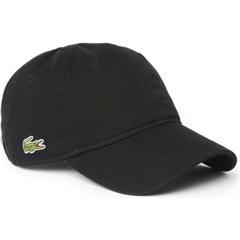 cappellino-visiera-curva-nero-regolabile-basic-side-crocodile-di-lacoste