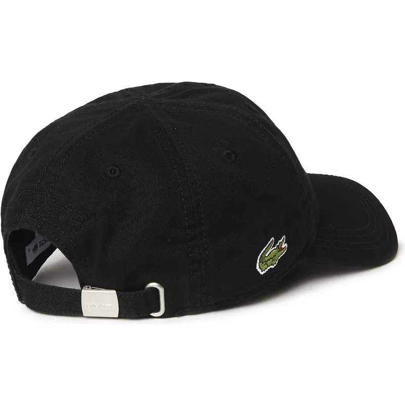 cappelli-curva-nero-cinghia-regolabile-di-lacoste