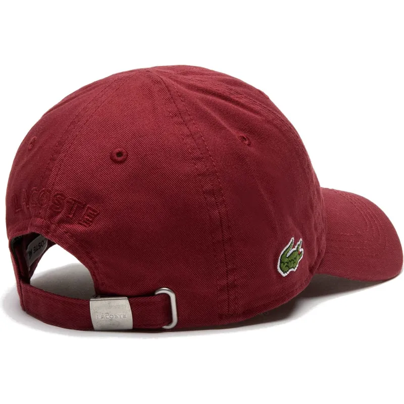 cappelli-curva-rosso-cinghia-regolabile-di-lacoste