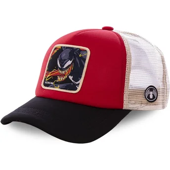 cappelli-curva-rosso-snapback-venom-marvel-comics-di-capslab