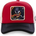 cappellino-trucker-rosso-bianco-e-nero-venom-ven4m-marvel-comics-di-capslab