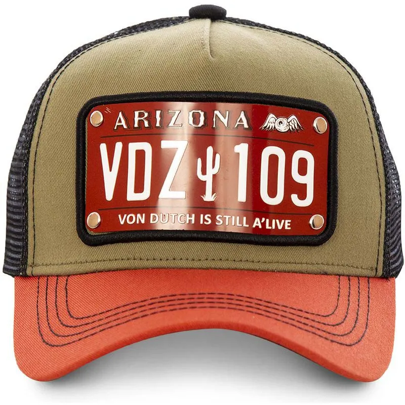 cappelli-curva-marrone-cinghia-regolabile-di-von-dutch