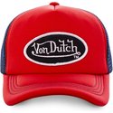 cappellino-trucker-rosso-e-blu-fao-red-di-von-dutch