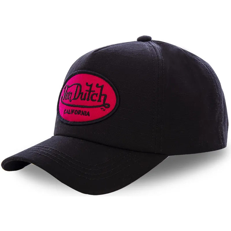 cappelli-curva-nero-cinghia-regolabile-di-von-dutch